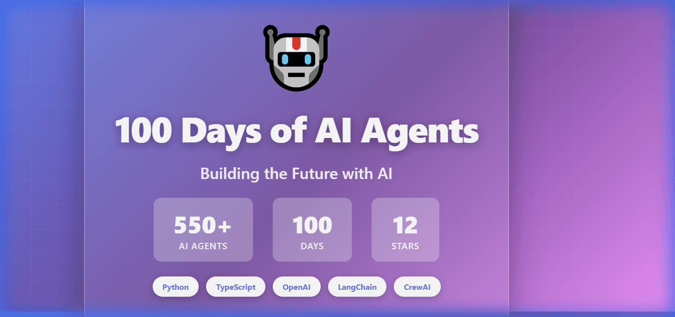 100 Days of AI Agents
