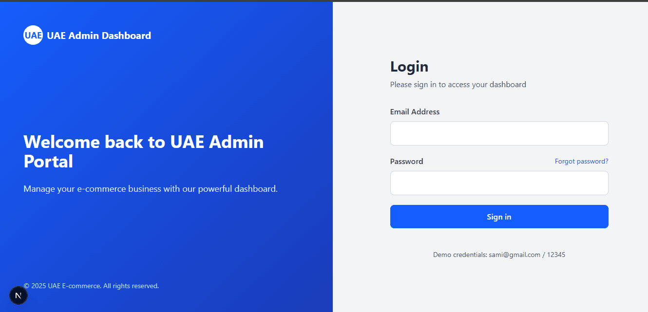 Admin Dashboard