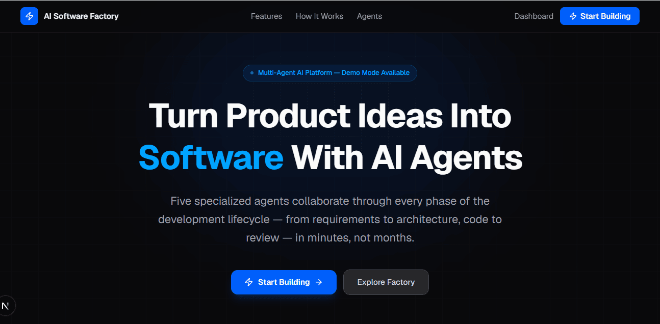 AI Software Factory project cover