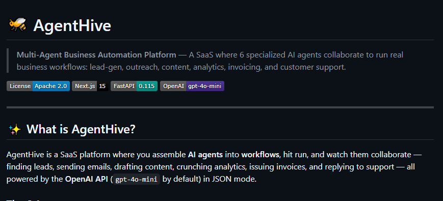 AgentHive — Multi-Agent Business Automation Spec project cover