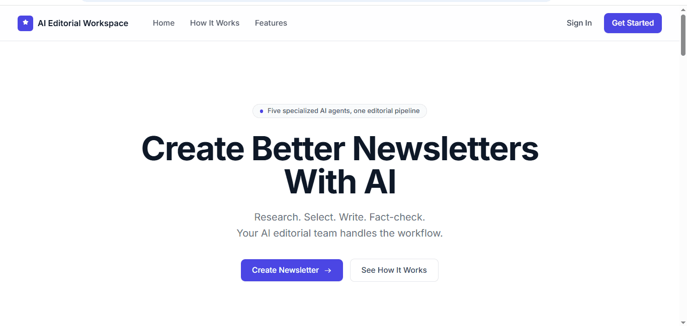 AI-Newsletter-Agent project cover