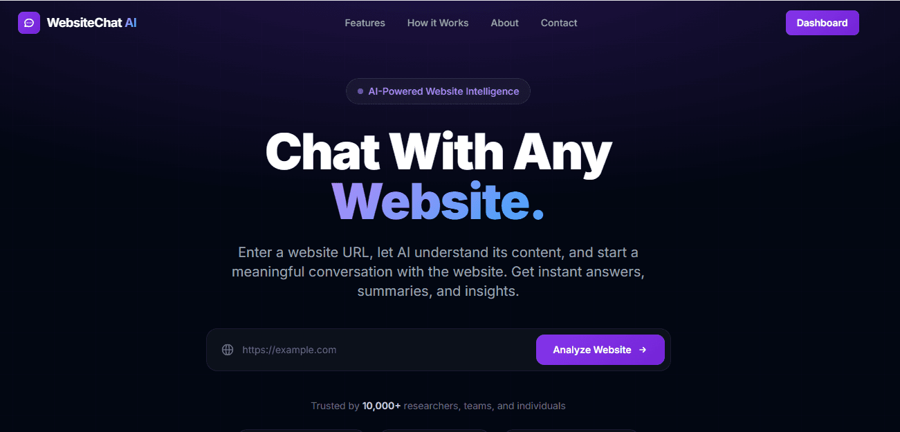WebsiteChat-AI project cover